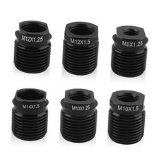 6pcs Shift Knob Adapter Setm8m10m12m14 Stick Shift Knob Thread Adapter For