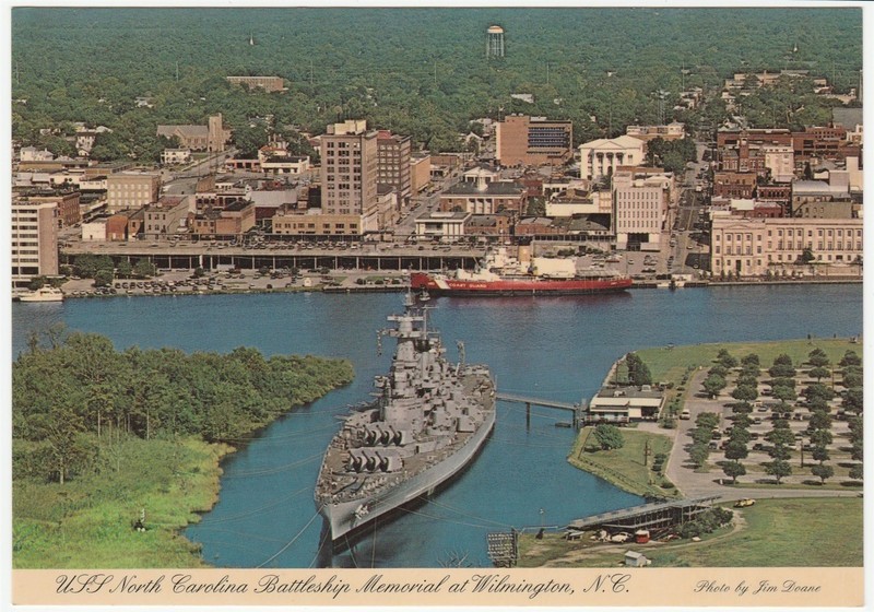 Vintage Postcard USS North Carolina Battleship Memorial Wilmington NC 1984