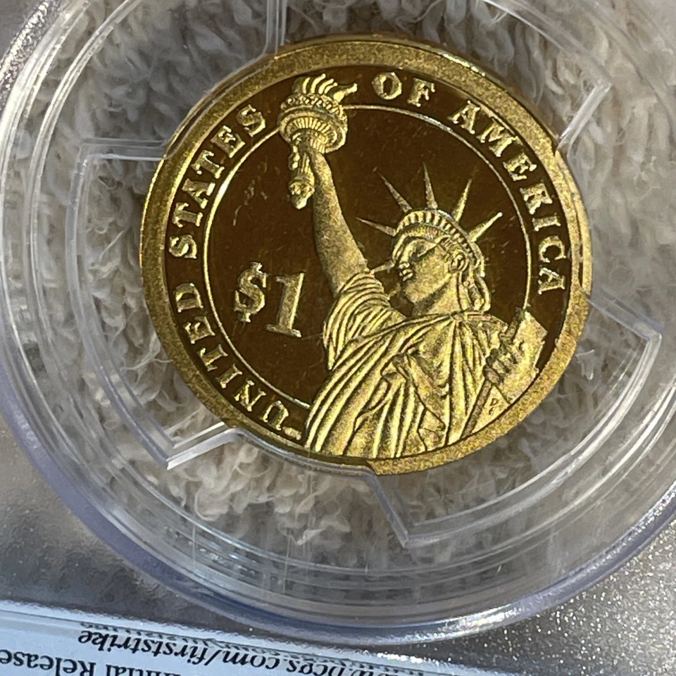 2011-S Andrew Johnson Dollar PCGS PR69 DCAM  & 1967 Lincoln Penny NGC MS67 RD - Image 3 of 4