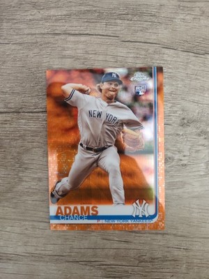 2019 Topps Chrome - Chance Adams #109 Orange Wave Refractor #25/25 (RC)