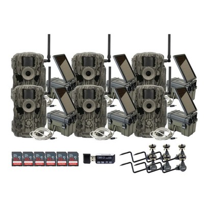Stealth Cam 36MP Fusion Max Cellular Trail Camera 6 Pack Card Reader Bundle