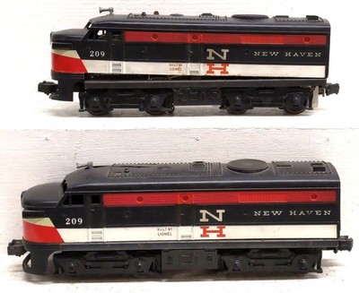 Lionel 209 Vintage O New Haven Alco AA Diesel Locomotive Set