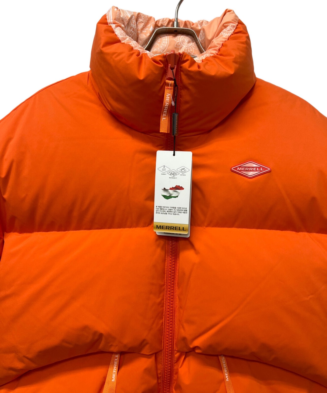 MERRELL reversible down jacket Size: M Orange Men - image 2