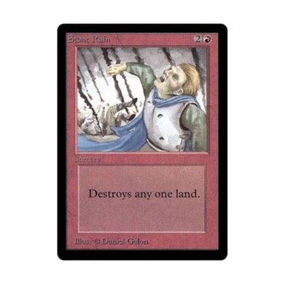 WotC MtG Beta Stone Rain (C) VG