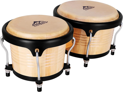 Bongo Drum 4” and 5” Set for Adults Kids Beginners Professionals Tunable Wood an - Picture 12 of 13
