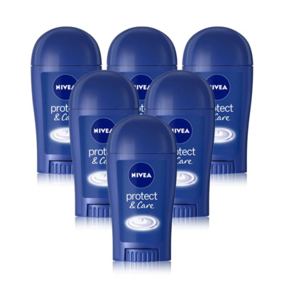 Nivea Protect & Care stick antiperspirant 0% Alcohol 6 x 40ml- FREE SHIPPING