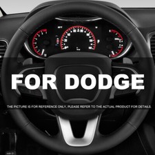 15 Steering Wheel Cover Genuine Leather For 2016-2018 Dodge Ram 1500 2500