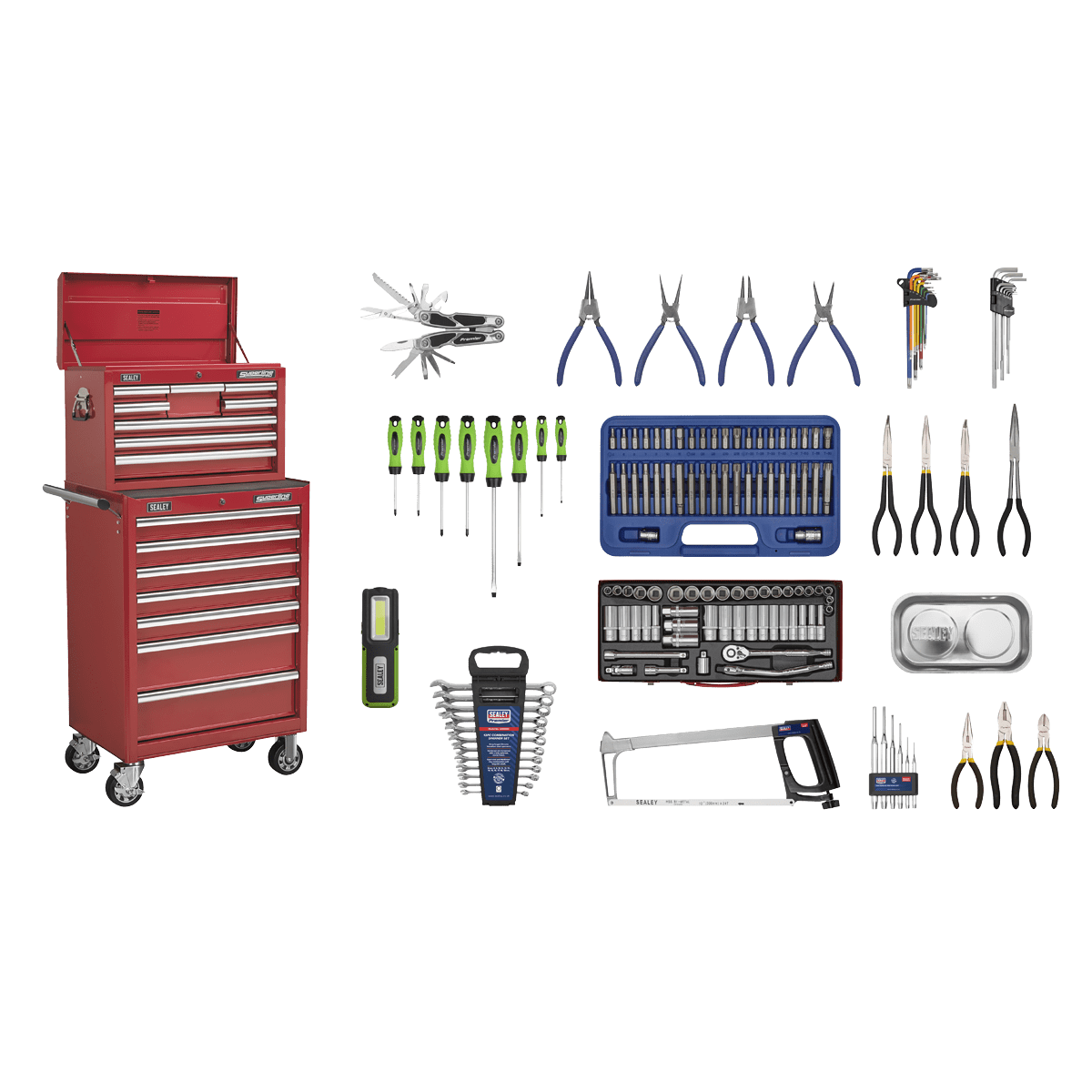 Sealey APCOMBOBBTK57 Superline PRO Topchest & Rollcab Combination 15 Drawer with