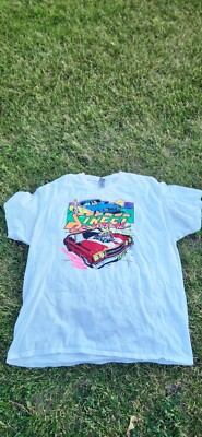 Street Lethal Car White T Shirt Men s Size XL Graphic T Shirt