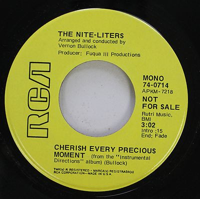 Hear! Northern Soul Promo 45 The Nite-Liters - Cherish Every Precious Moment / I