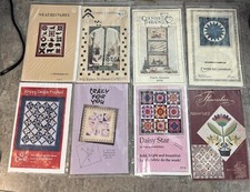 Quilt Patterns Lot, Pinwheel, Daisy Star, Country Almanac, Mariners Compass Etc