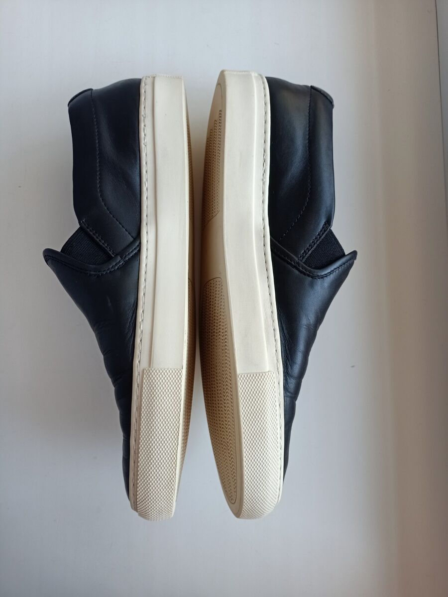 Woman by Common Projects Black Leather Slip On Loafer Woman by Common Projects Black Leather Slip On Loafer