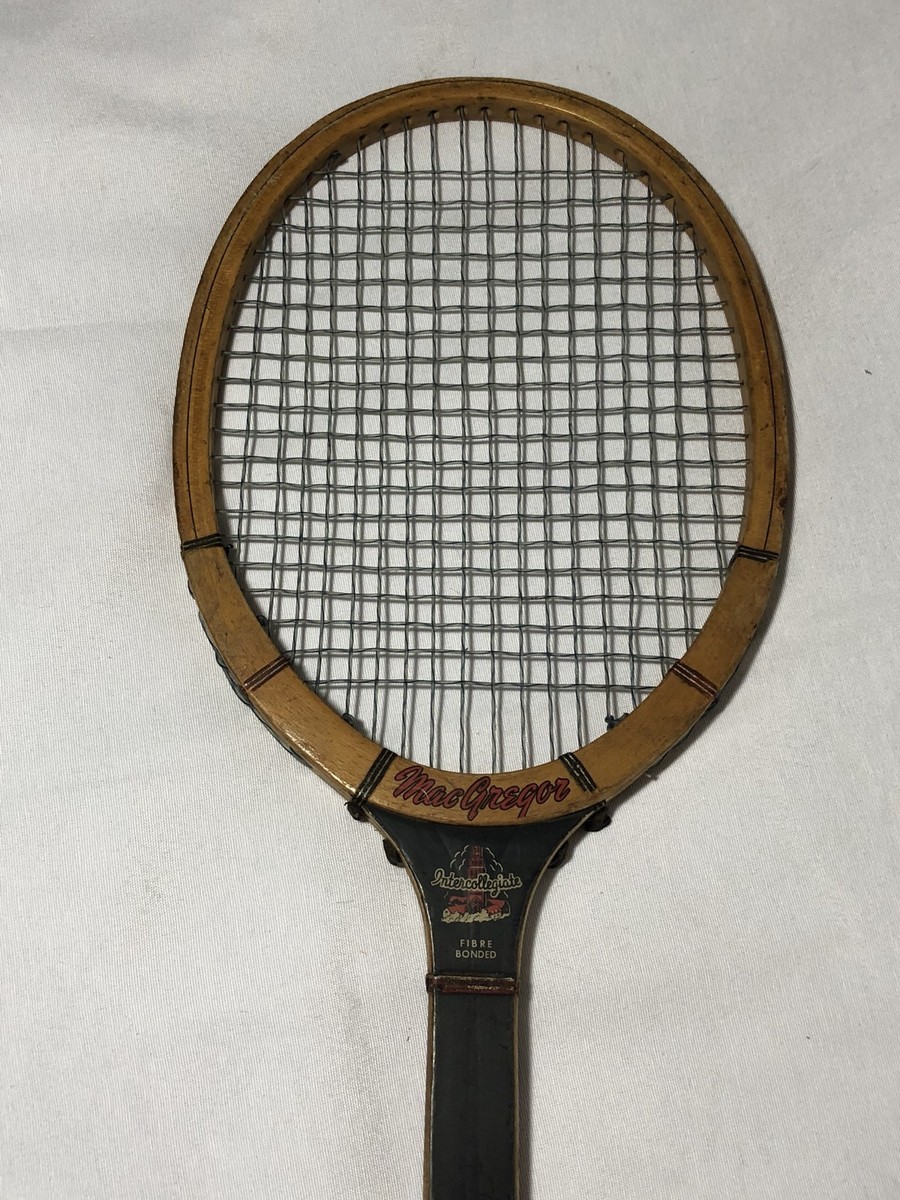 Ancienne Raquette De Tennis En Bois MacGregor - Vintage Fibre Soudée, Collection