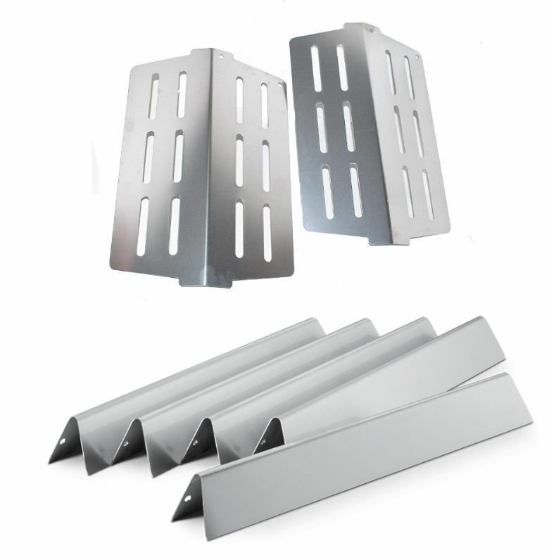 Weber Stainless Steel Flavorizer Bars 62784 / 7620 and (2) Heat Deflectors 65505 Beperkte VERKOOP, goedkoop