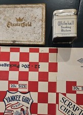 Lot of 4 Tobacco Tins Boxes Yankee Girl Chesterfield Whitehall Prince ALBERT