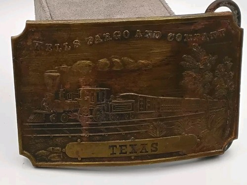 Vintage Wells Fargo And Company Belt Buckle. Texas - Tiffany New York