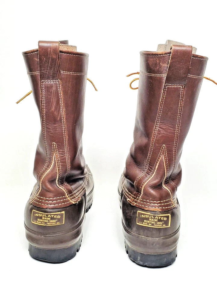 L.L.Bean 11" Insulated MAINE Hunting Boots Men's 12 N - Image 3 of 4