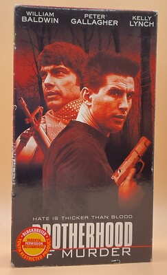 Brotherhood of Murder VHS 1999 William Baldwin Blockbuster **Buy 2 Get 1 Free**