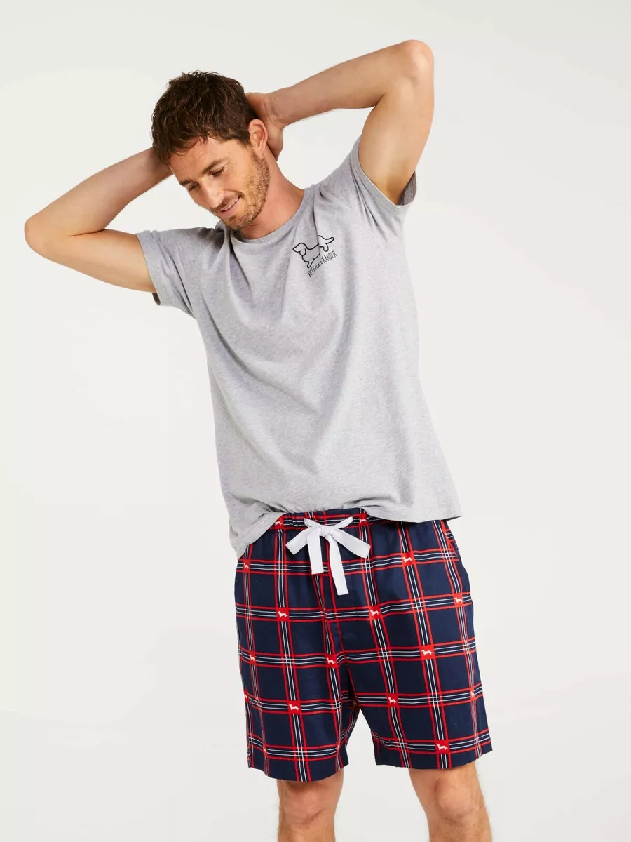 Mens pyjama shorts with fly opening new arrivals