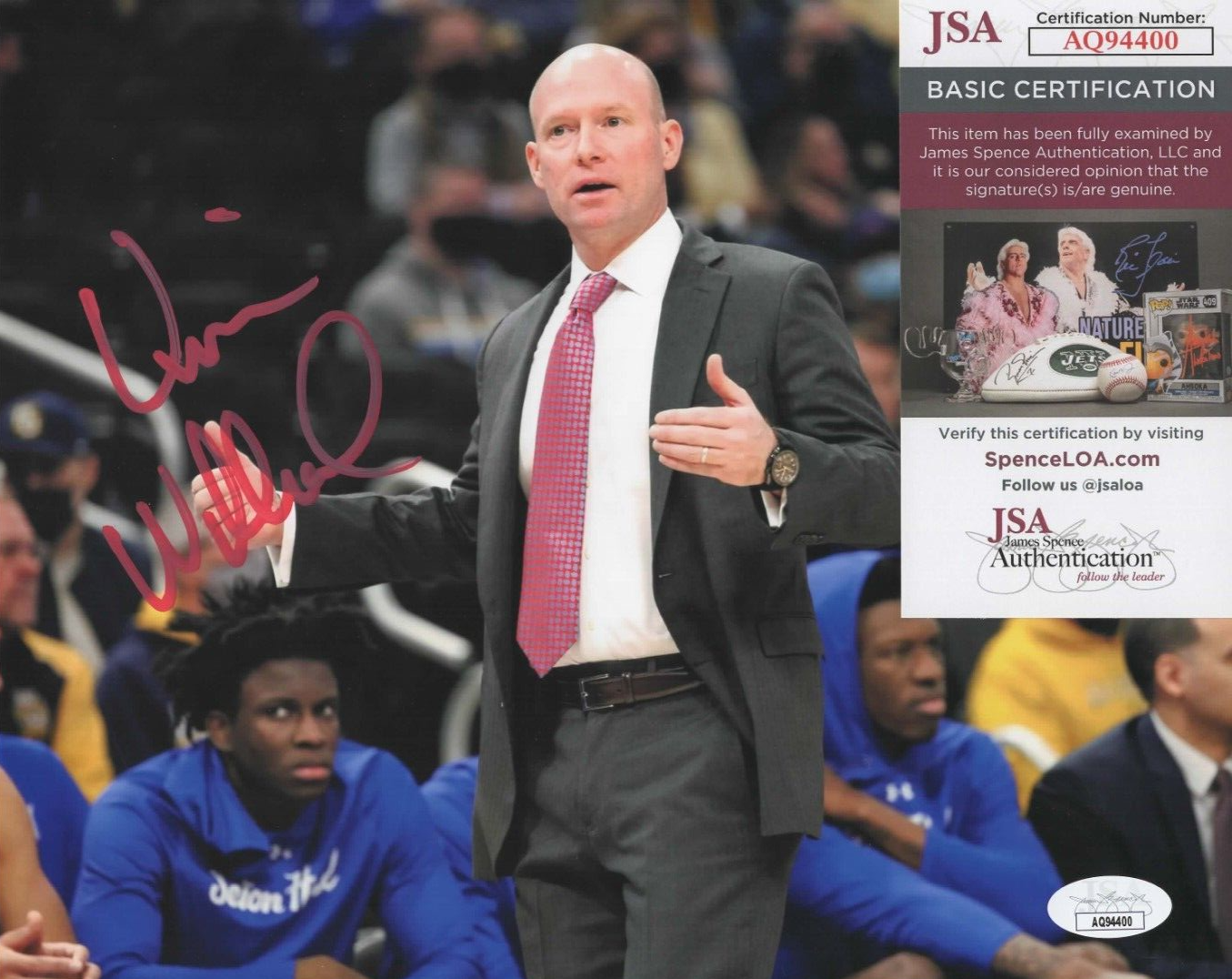 Kevin Willard Autographed Signed Maryland Terrapins 8x10 Photo w/ JSA COA #AQ94400 