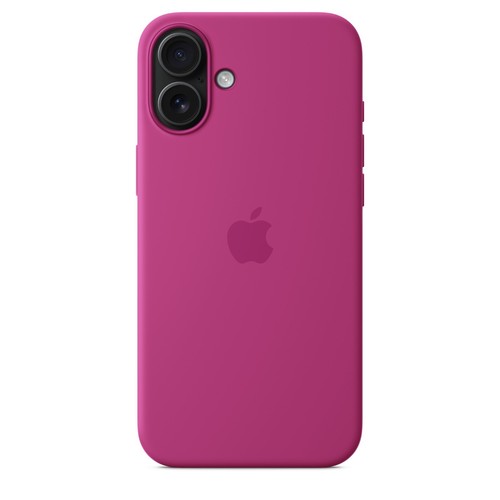 New Genuine Apple iPhone 16 Plus Silicone Case with MagSafe Fuchsia MYYE3ZM/A - Picture 9 of 9