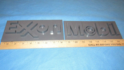 EXXON MOBIL FUEL PUMP SIGN INSERTS GAS OIL ADVERTISING          C13