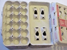 LOT OF 19 POULTRY CRAFT ARTS USED CLEAN PULP EGG CARTONS EMPTY HOLDS 18 EGGS