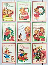 9 Retro Style Christmas Handmade Pocket Letter Cards Journals Scrapbooks Crafts