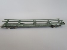 B816 Vintage Lima Italie Wagon Porte-Autos Boggies DB Vert Ho 1:87 Epave