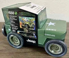 NEW 1941 Jeep Willy's MB Army Truck 550 Piece Puzzle w/Collectible Tin & Poster