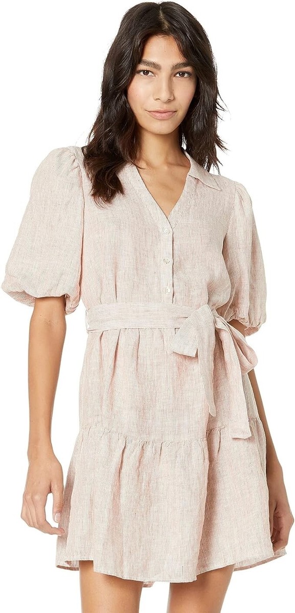 mango beige dress Asymmetrical satin dress with fringes