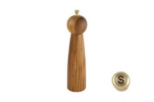 Image of Teak Salt Mill 27cm Premium Wood Ceramic Mechanism Adjustable Coarseness