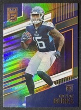 2022 Donruss Elite Treylon Burks Green Parallel Rookie Card 119