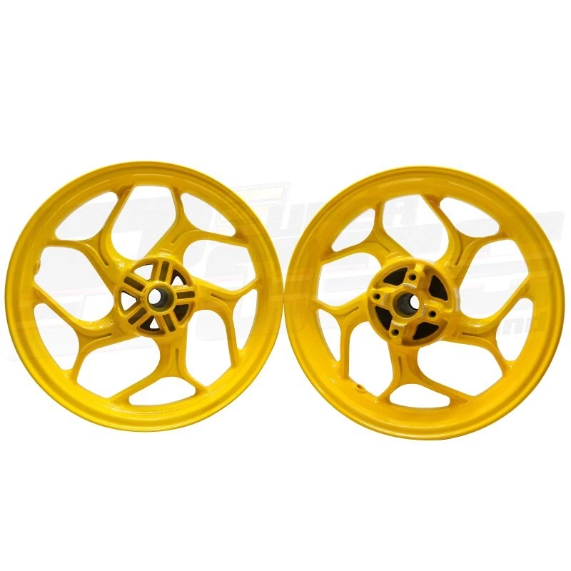 Llantas 250x14,350x14 amarillas para Honda MSX-SF, GROM125 + buje 3 + rodamiento 4 Foto 4 de 4