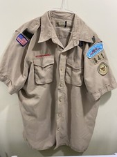 Boy Scout VENTED Men  s XL MICROFIBER Official SOFT Uniform S/S Shirt F334x ASM