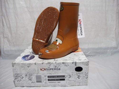 Stivale da pioggia in gomma superga serie cars cricchetto | eBay