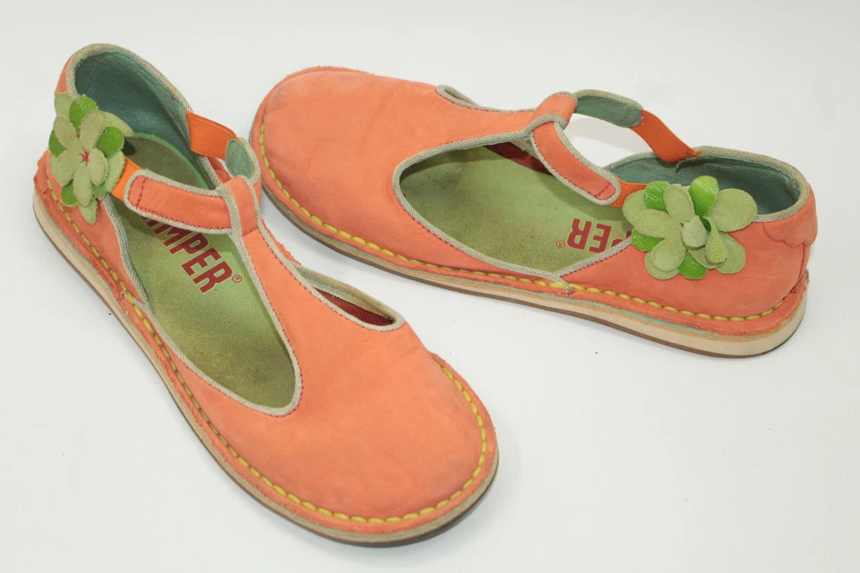 CAMPER Mujer Zapatos Talla 6 Europa 36 Cuero Negro S9203 Foto 2 de 4