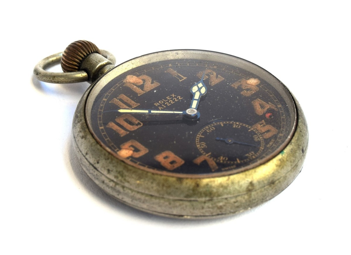 WW2 1940s British Army Issued ROLEX A12222 GS MK II pocket watch