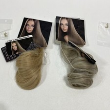 NEW - Clip in Hair Extensions Blonde  Blonde Grey Mix