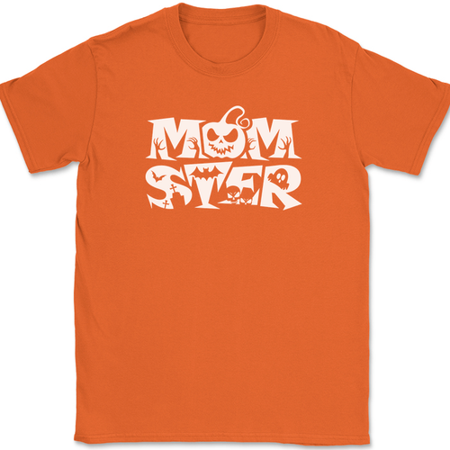 T-Shirt Momster lustig Halloween Monster Mama Mutter Geist Tricker Leckerbissen T-Shirt - Bild 8 von 10