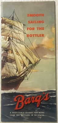   1956 Barq s Root Beer  Smooth Sailing for the Bottler  Pamphlet NOS