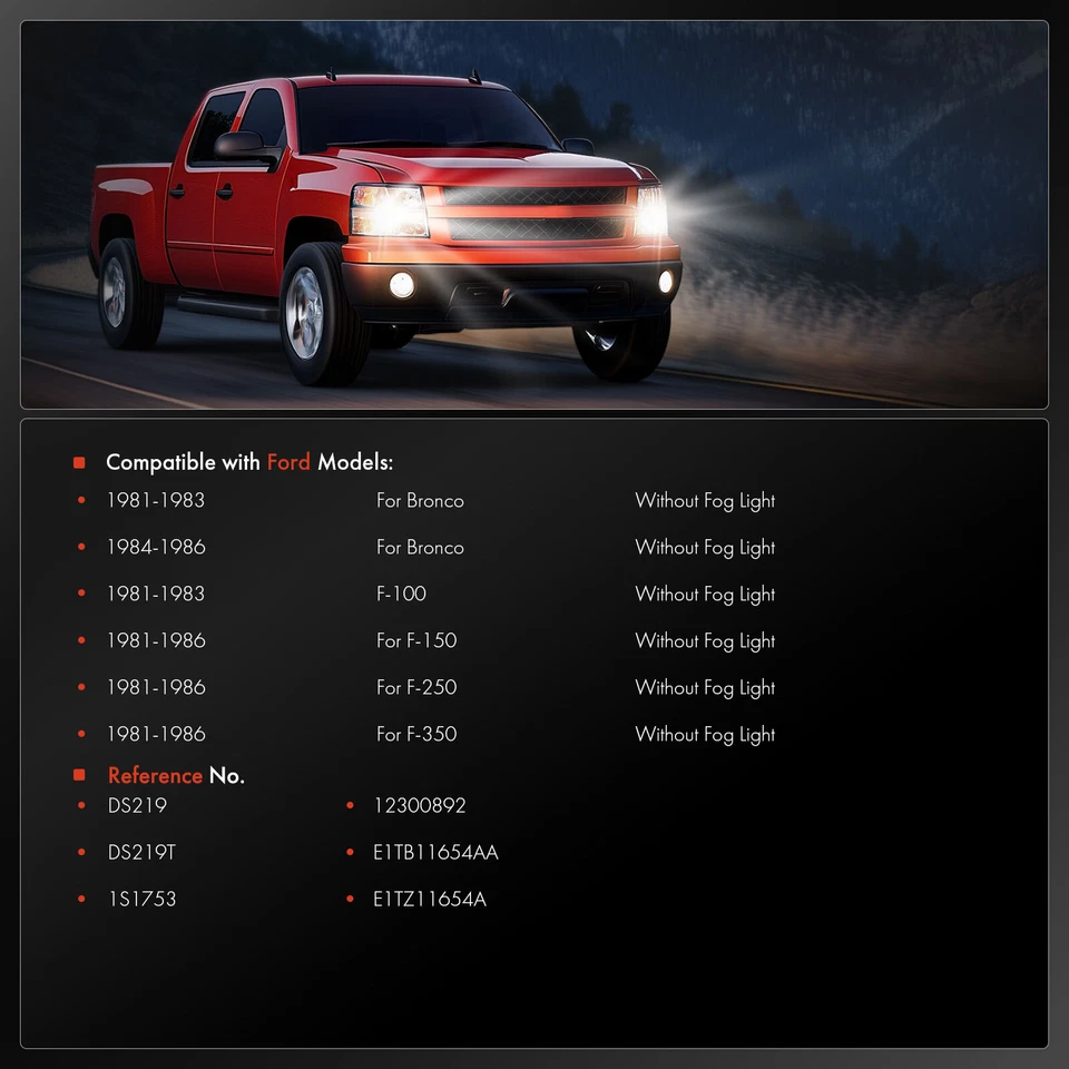 Interruptor de faros para Ford F-100 1981-1983 F-150 F-250 F-350 Bronco 1981-1986 GAS Foto 2 de 4