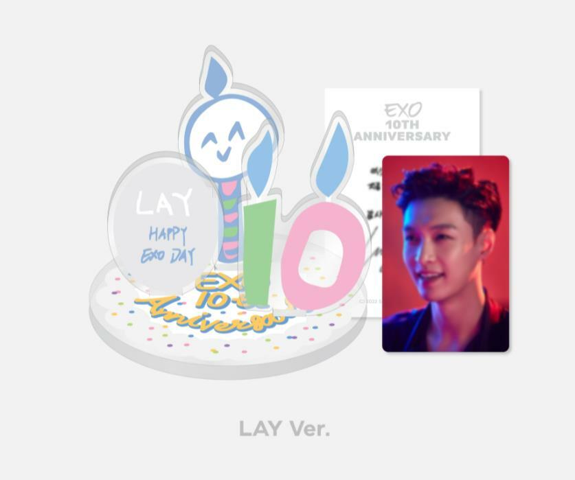 EXO 10th Anniversary OFFICIAL MD GOODS Acrylic Stand & AR Voice