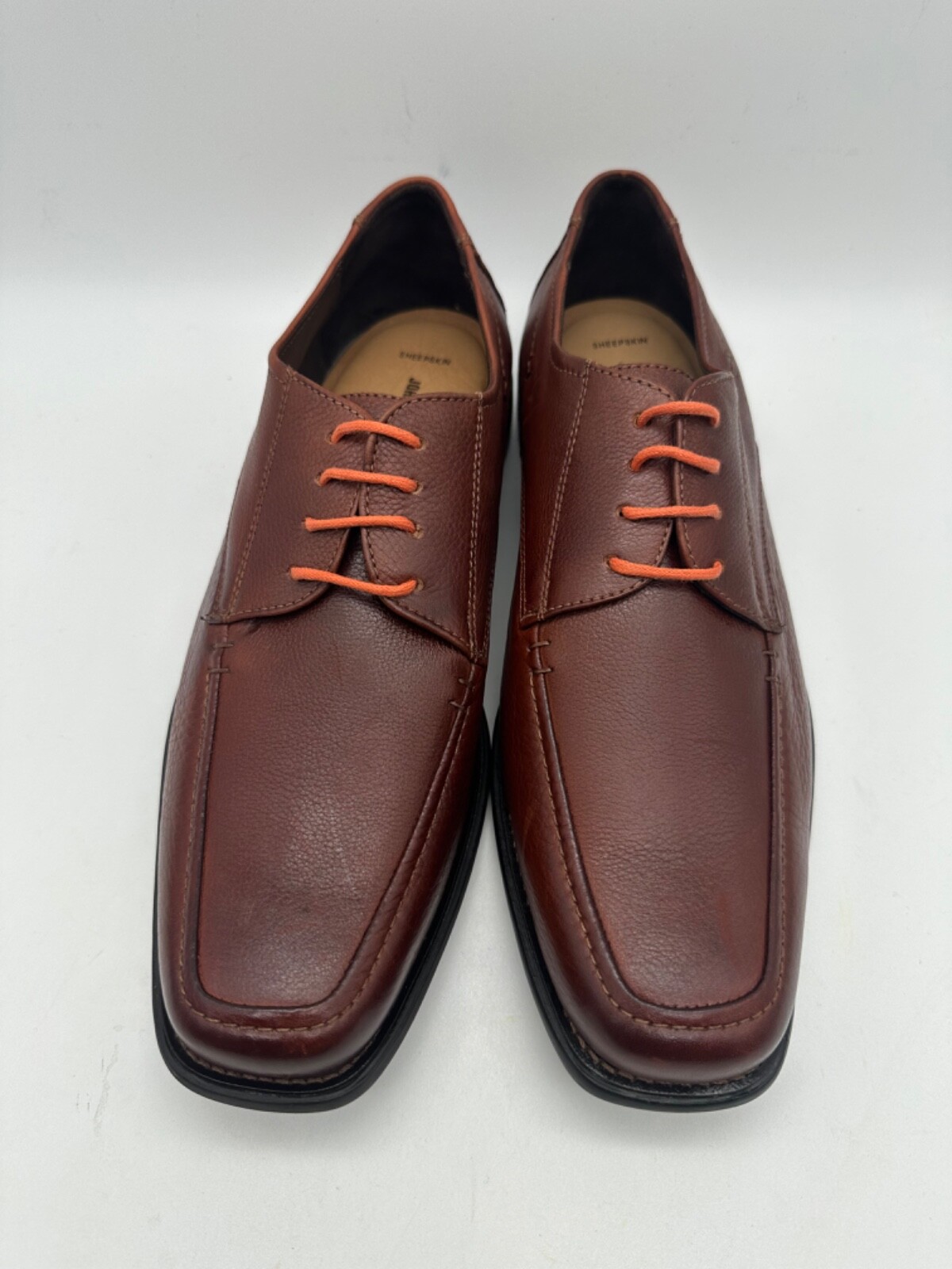 SAOLA NUOVISSIMO Johnston & Murphy Flex marrone pelle di pecora Macomb punta moc taglia 10 5 M