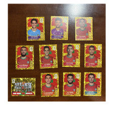 Panini FIFA World Cup 2026 Official Gold Sticker Collection Morocco Lot of 11