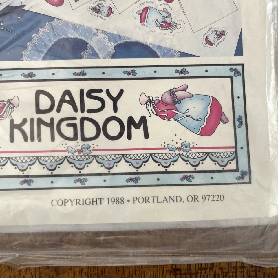 Vtg Daisy Kingdom Honey Bunny Collar Kit Child Doll 6051 Christmas Ducks 1988 - Image 3 of 4