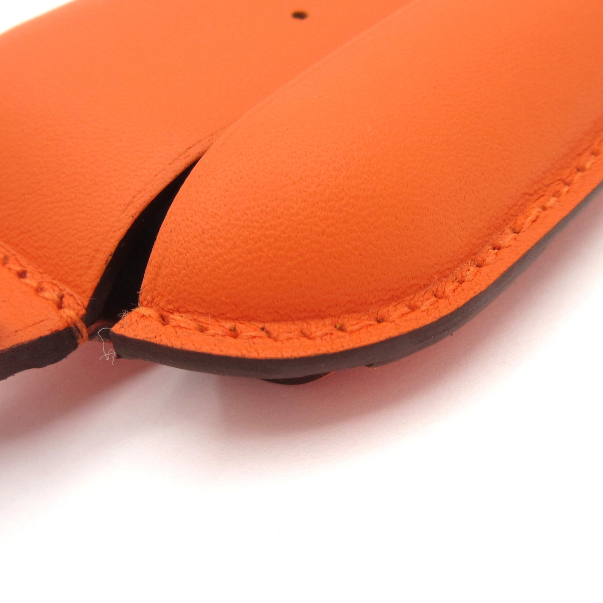 HERMES Orange Veau Swift B Accessory Case — image 6