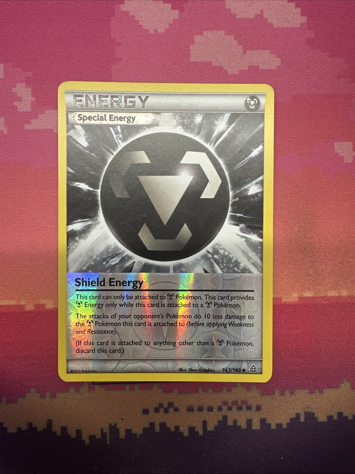 Pokemon Card Shield Energy Primal Clash Reverse Holo 143/160 Near Mint