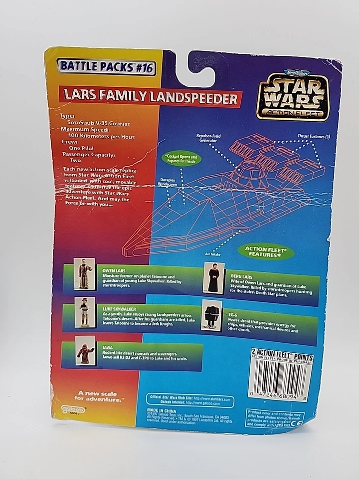 Star Wars Action Fleet Battle Packs #16 Lars Family Homestead 1997 Galoob en caja Foto 2 de 2