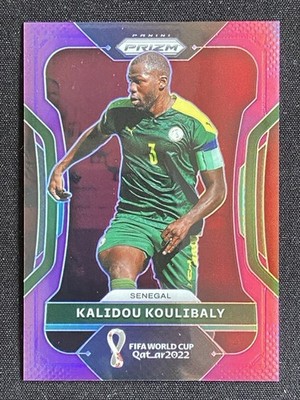 Kalidou Koulibaly 2022 Panini Prizm FIFA World Cup Qatar Prizms Purple /199 #250